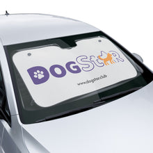 Cargar imagen en el visor de la galería, DogStar Car Sun Shade — Cute Paw & Dog Silhouette Windshield Cover