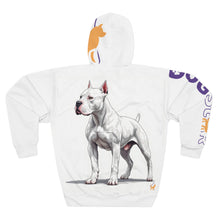 Cargar imagen en el visor de la galería, Dogo Argentino Hoodie - White Dogo Graphic Pullover for Dog Lovers