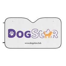 Cargar imagen en el visor de la galería, DogStar Car Sun Shade — Cute Paw &amp; Dog Silhouette Windshield Cover
