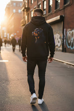 Cargar imagen en el visor de la galería, Rottweiler Portrait Hoodie – Dog Lover Pullover with Sleeve Graphics

